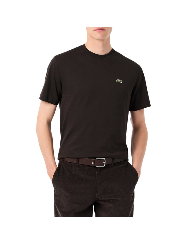 LACOSTE Lacoste T-shirt in cotone Marrone