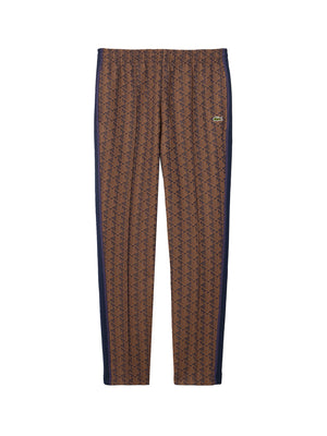 LACOSTE Lacoste Pantaloni della tuta in con monogramma Paris Marrone