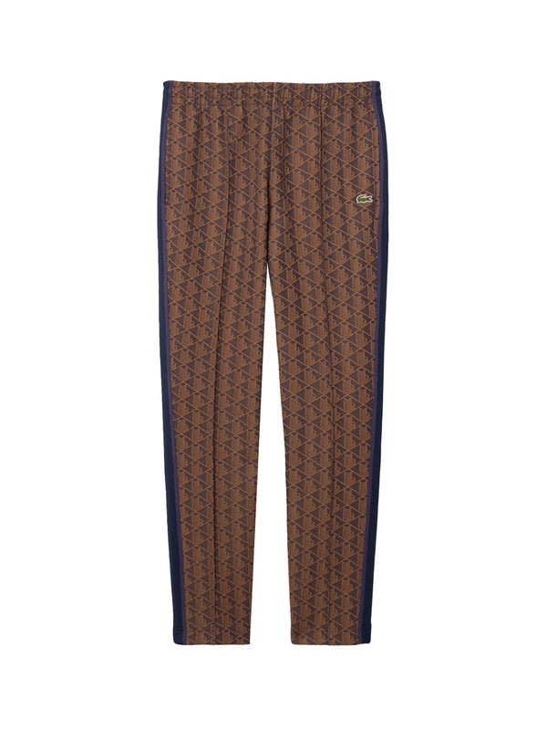 LACOSTE Lacoste Pantaloni della tuta in con monogramma Paris Marrone