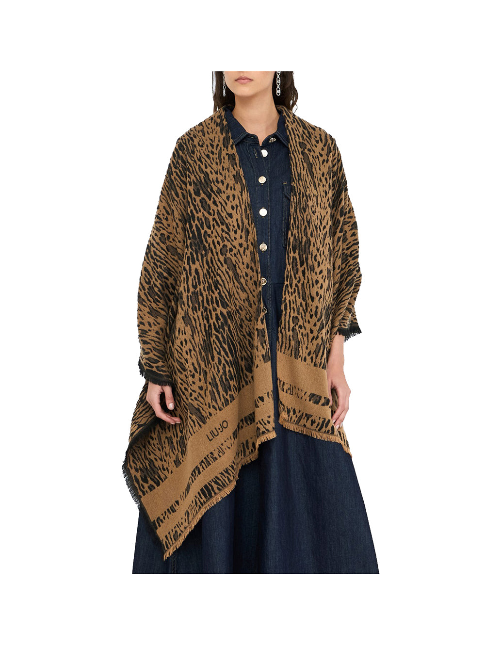 LIU JO SOFT1 Poncho Donna - Multicolore