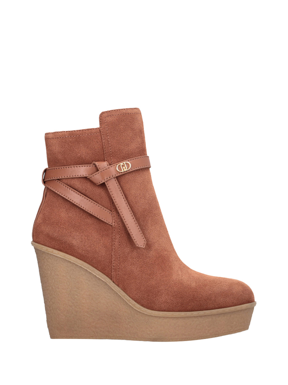 LIUJO CALZ. DRESS 2USCITA Stivaletti Rania 04 Liu Jo In Suede Con Zeppa - Beige