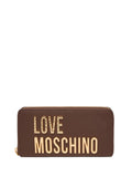 MOSCHINO COLLECTION Portafoglio Love Moschino in Ecopelle Con Logo - Cioccolato