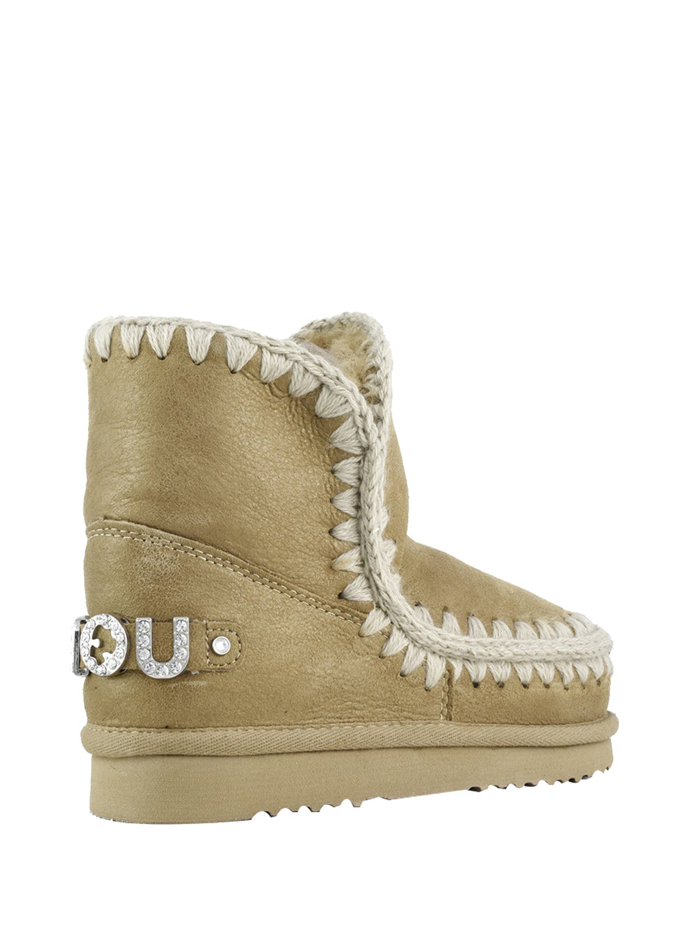 MOU Mou Eskimo 18 Rhinestones Logo - Tobacco