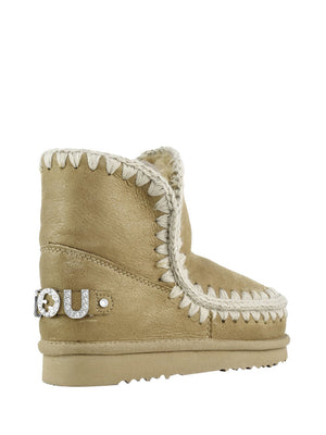 MOU Mou Eskimo 18 Rhinestones Logo - Tobacco