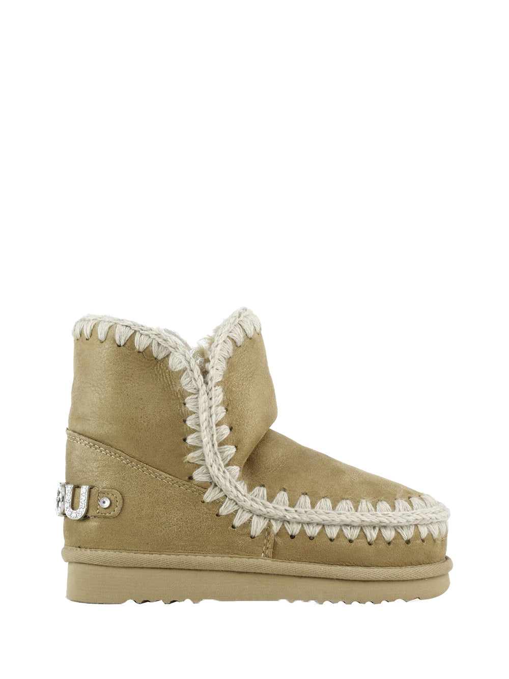 Mou Mou Eskimo 18 Rhinestones Logo - Tobacco