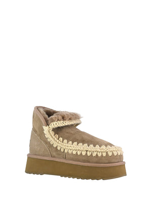 MOU Mini Eskimo Platform Boot Donna - Grigio