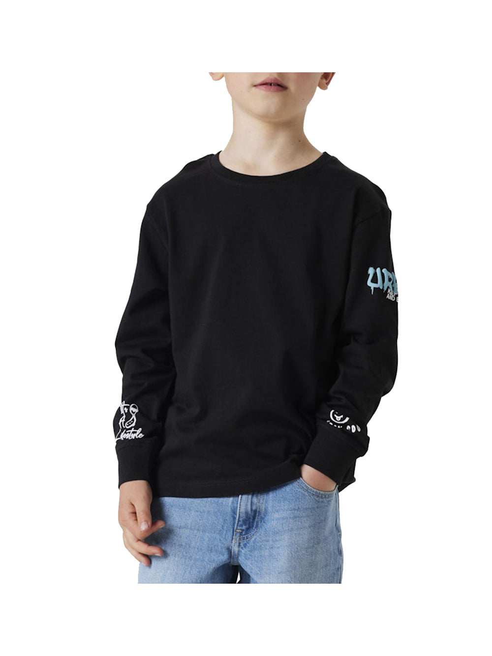 NAME IT Maglia Nkmlatimer ls Nreg Top Bambino - Nero