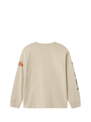 NAME IT T-Shirt Nkmlatimer ls Nreg Top Bambino - Beige