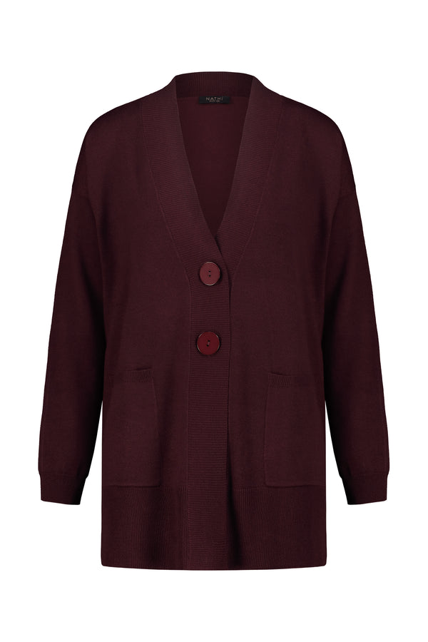 NATHI' LUXURY Cardigan Donna - Viola