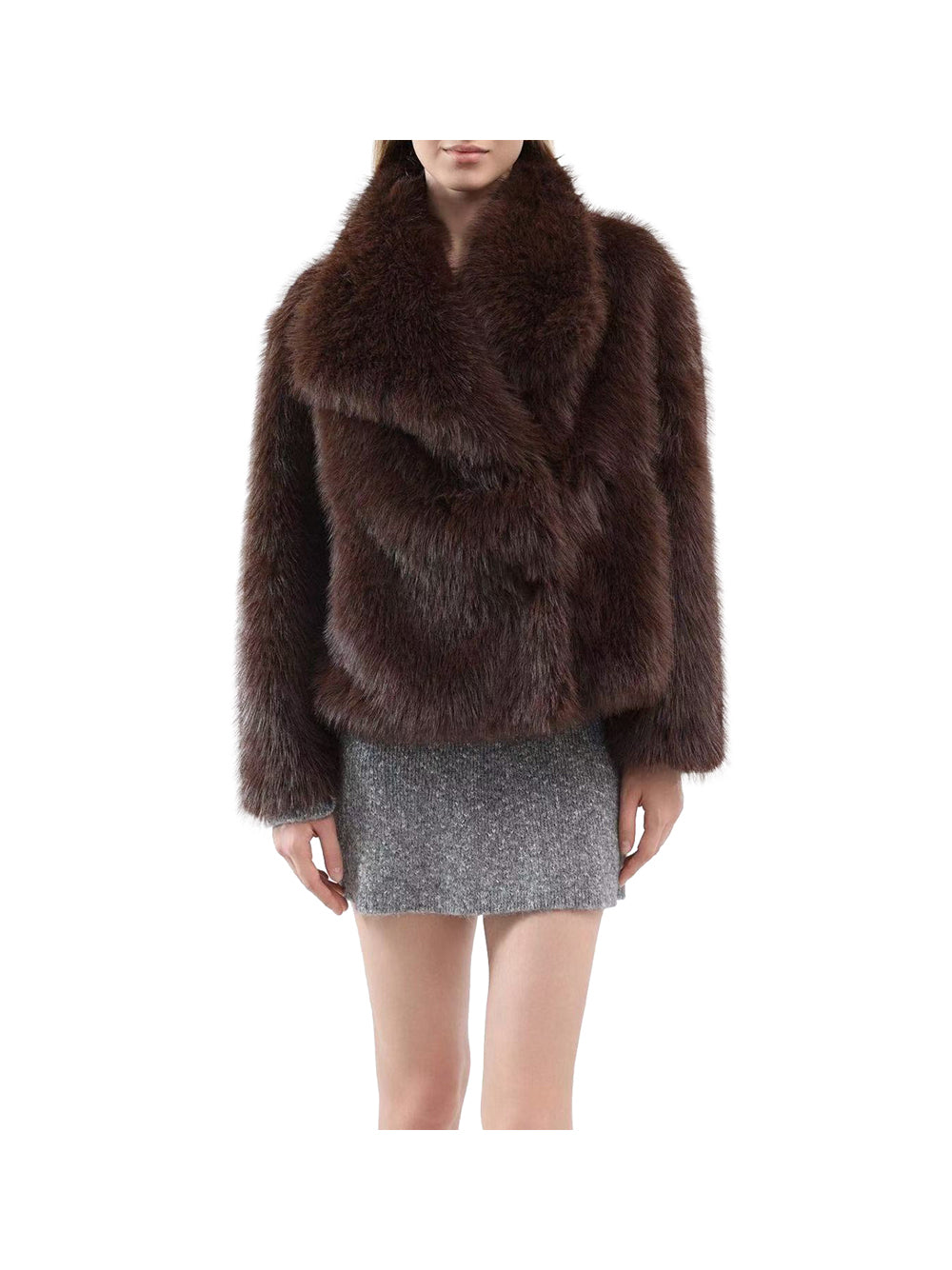 Nathi Luxury Pelliccia Donna - Marrone