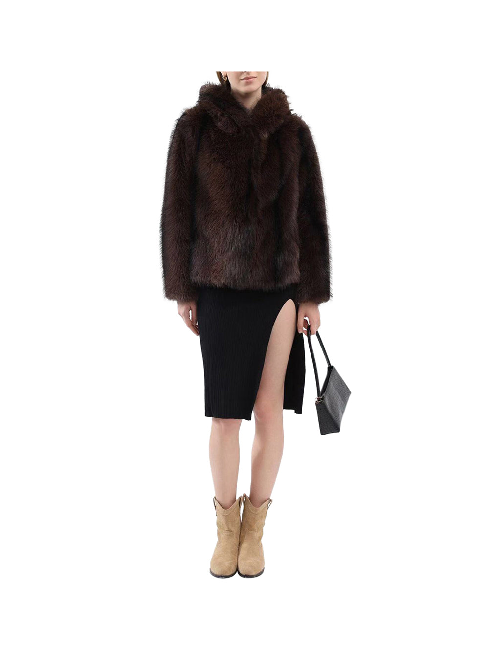 NATHI' LUXURY Pelliccia Donna - Marrone