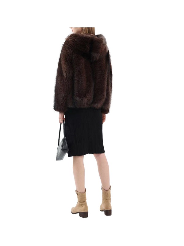 NATHI' LUXURY Pelliccia Donna - Marrone