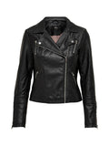 ONLY DROP4 Giubbotto Onlgemma Faux Leather Biker - Nero