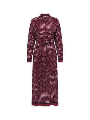 ONLY DROP5 Abito Donna - Rosso
