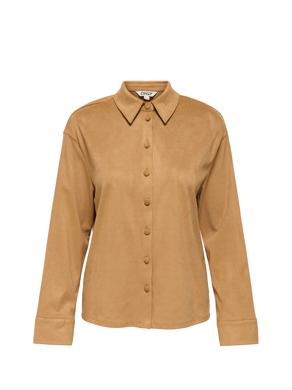 ONLY DROP6 Camicia Only Onllinia - Tabacco