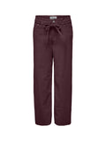 ONLY DROP6 Pantalone Only Onlgianna - Bordeaux