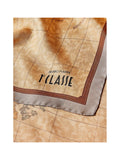 PRIMA CLASSE SETA Alviero Martini Foulard Geo Classic in seta 70x70 Greige