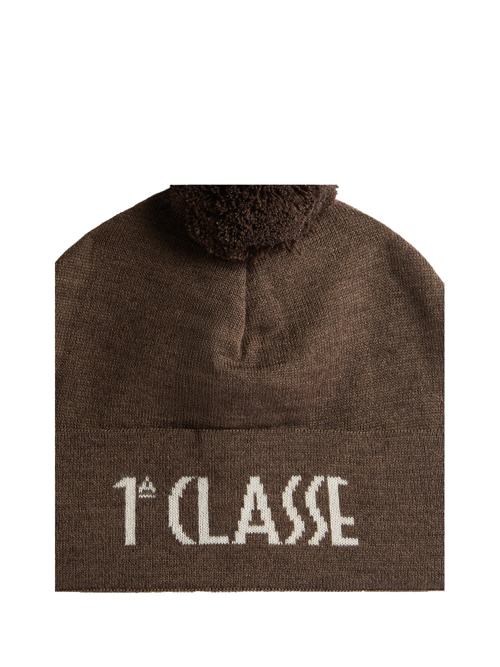 PRIMA CLASSE SETA Alviero Martini Cappellino con pom-pon in misto lana Fango