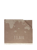 PRIMA CLASSE SETA Sciarpa Geo Pieno in misto modal e viscosa 50x180 Taupe