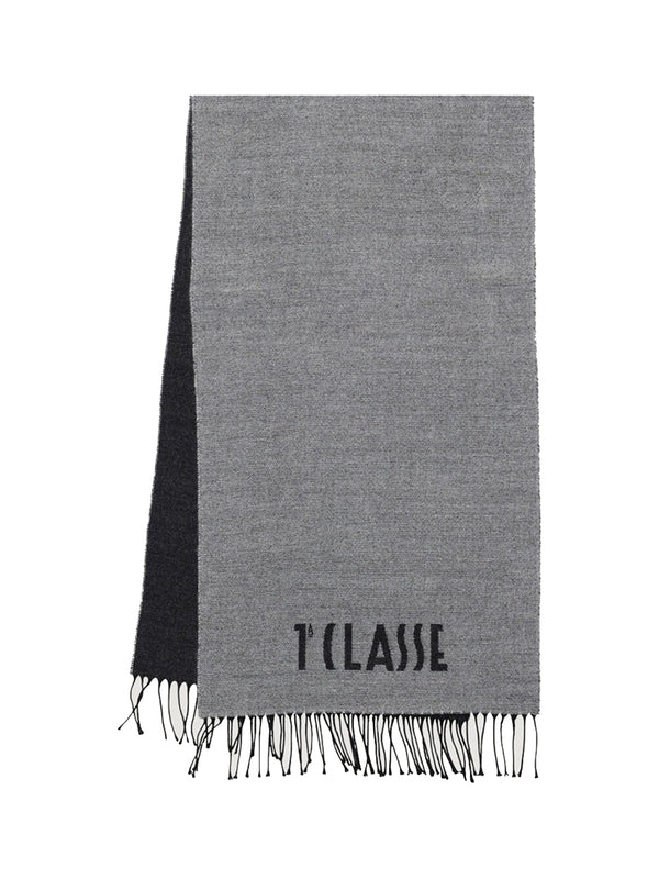 PRIMA CLASSE SETA Sciarpa Alviero Martini Con Logo Piccolo - Grigio