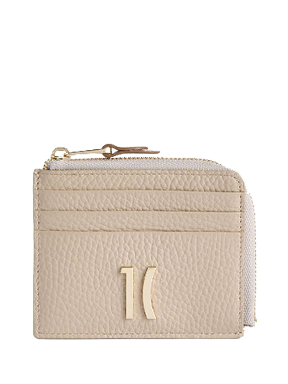 PRIMA CLASSE STAGIONE Alviero Martini Castle Leather portacarte con zip Taupe
