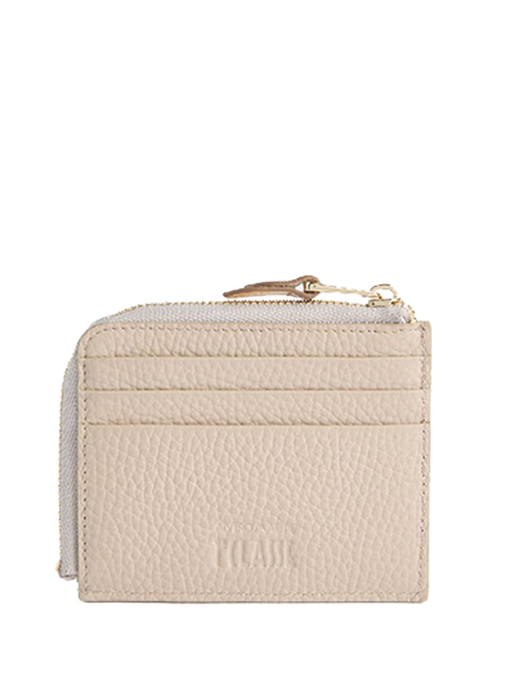 PRIMA CLASSE STAGIONE Alviero Martini Castle Leather portacarte con zip Taupe