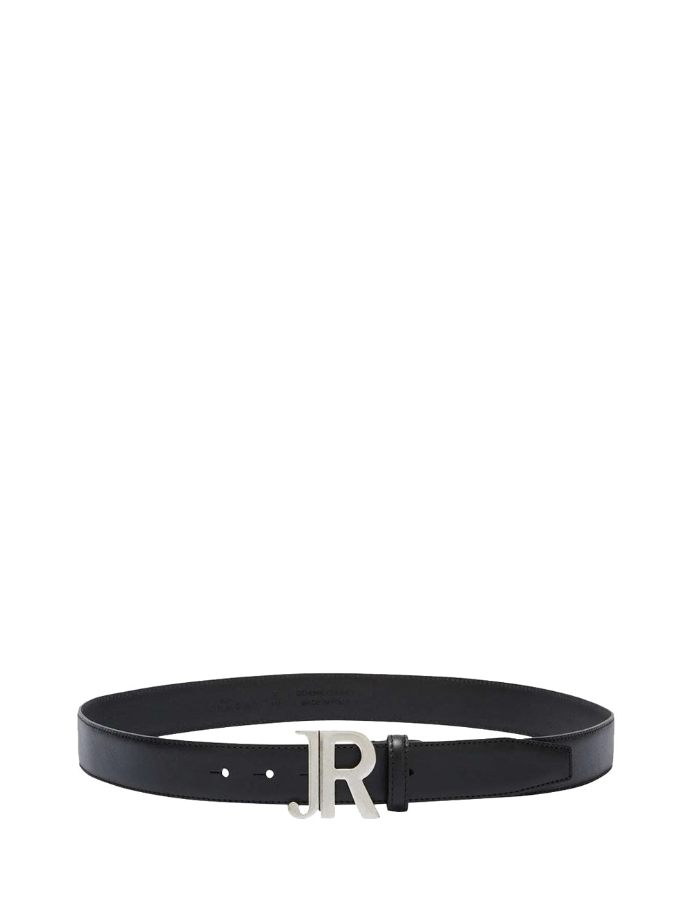 RICHMOND Cintura Richmond Con Fibbia Logata “JR” In Metallo - Nero/Argento