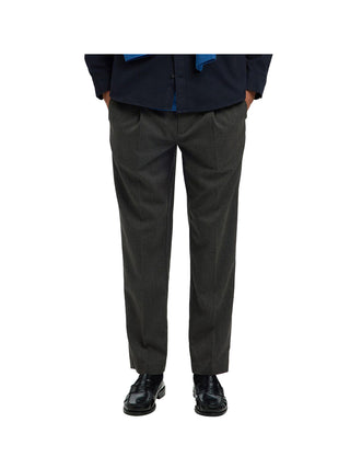 SELECTED STC Pantalone Slh190-reg Tapered Selected - Grigio Scuro