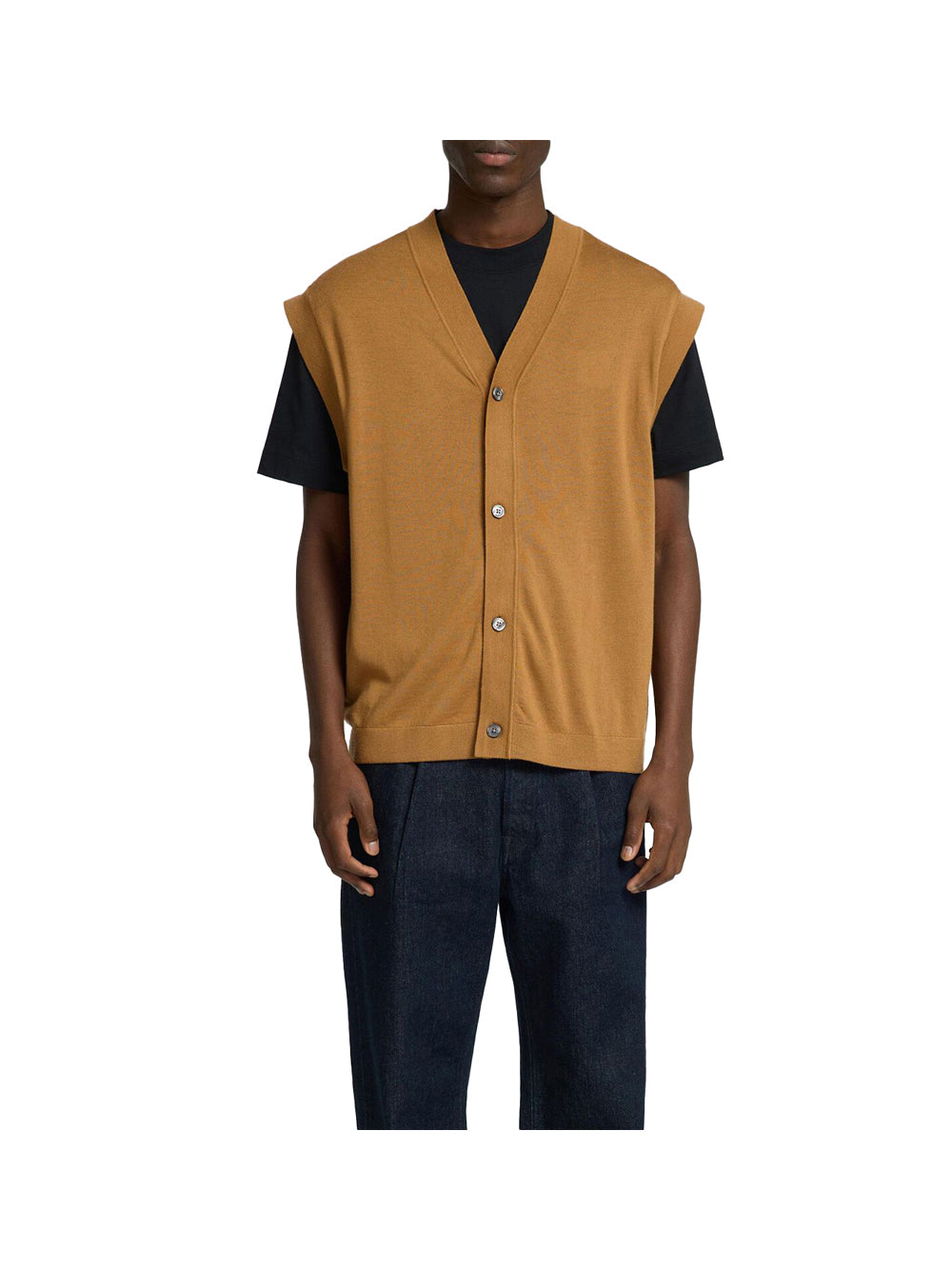 SELECTED STC Gilet Slhtray Selected - Cammello