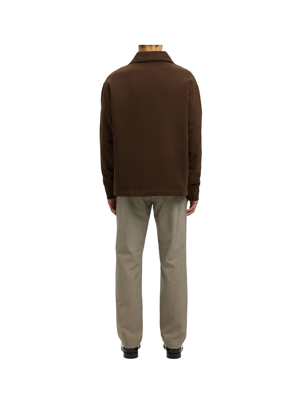 SELECTED STC Felpa Slhrelaxaron ls Half Zip Selected - Marrone