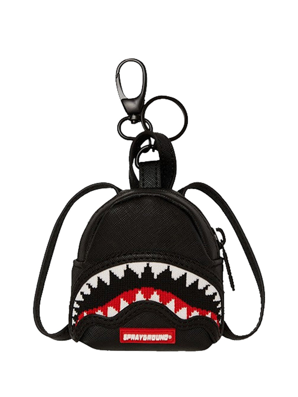 SPRAYGROUND Portachiave Fly Knit Mouth - Nero