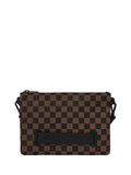 SPRAYGROUND HOLIDAY Pochette Sprayground Check 2 Emboss Crossover Clutch - Marrone