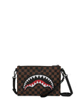 SPRAYGROUND HOLIDAY Pochette Sprayground Check 2 Emboss Crossover Clutch - Marrone