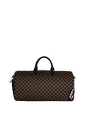 SPRAYGROUND HOLIDAY Borsone Sprayground Check 2 Emboss Duffle - Marrone
