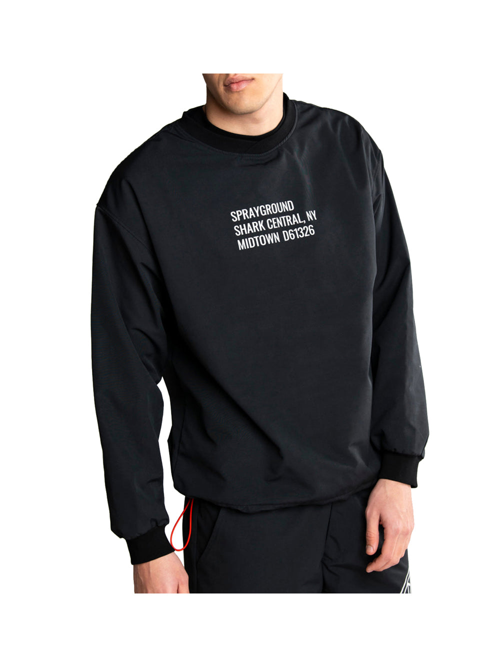 SPRAYGROUND Maglia Sprayground Shark Central Technical Long - Nero