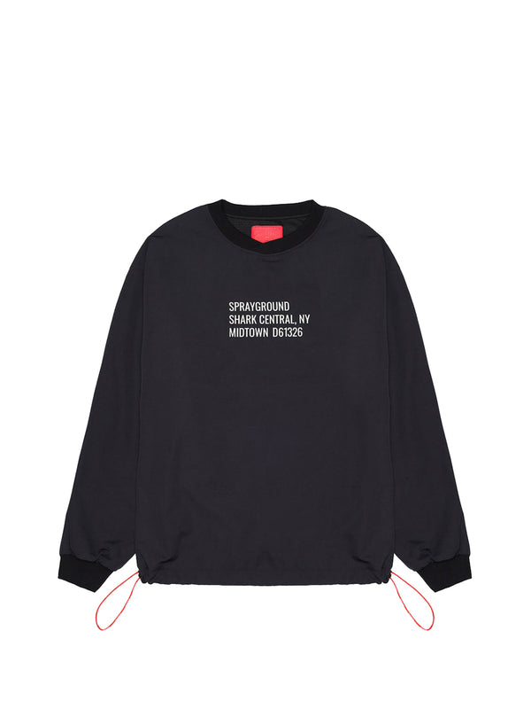 SPRAYGROUND Maglia Sprayground Shark Central Technical Long - Nero