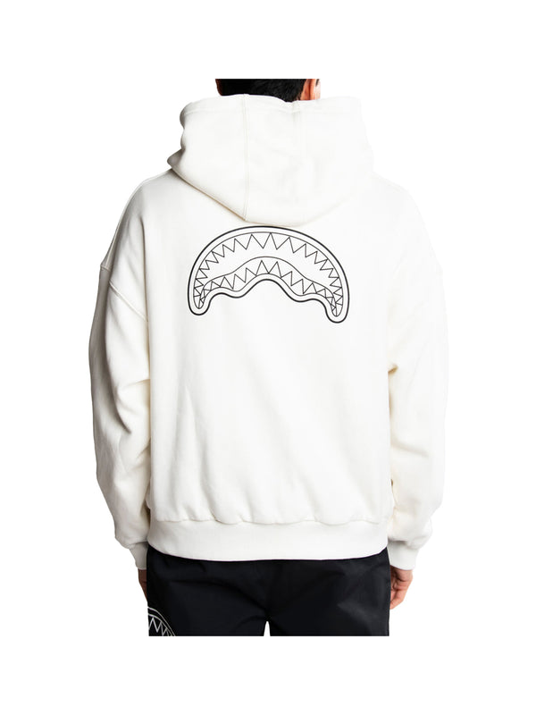 SPRAYGROUND Felpa Sprayground Shark Central Perfect Full Zip - Ivory
