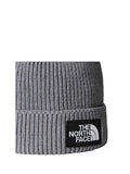 THE NORTH FACE Berretto The North Face con risvolto e logo box TNF Grigio