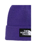 THE NORTH FACE Berretto The North Face con risvolto e logo box TNF Viola