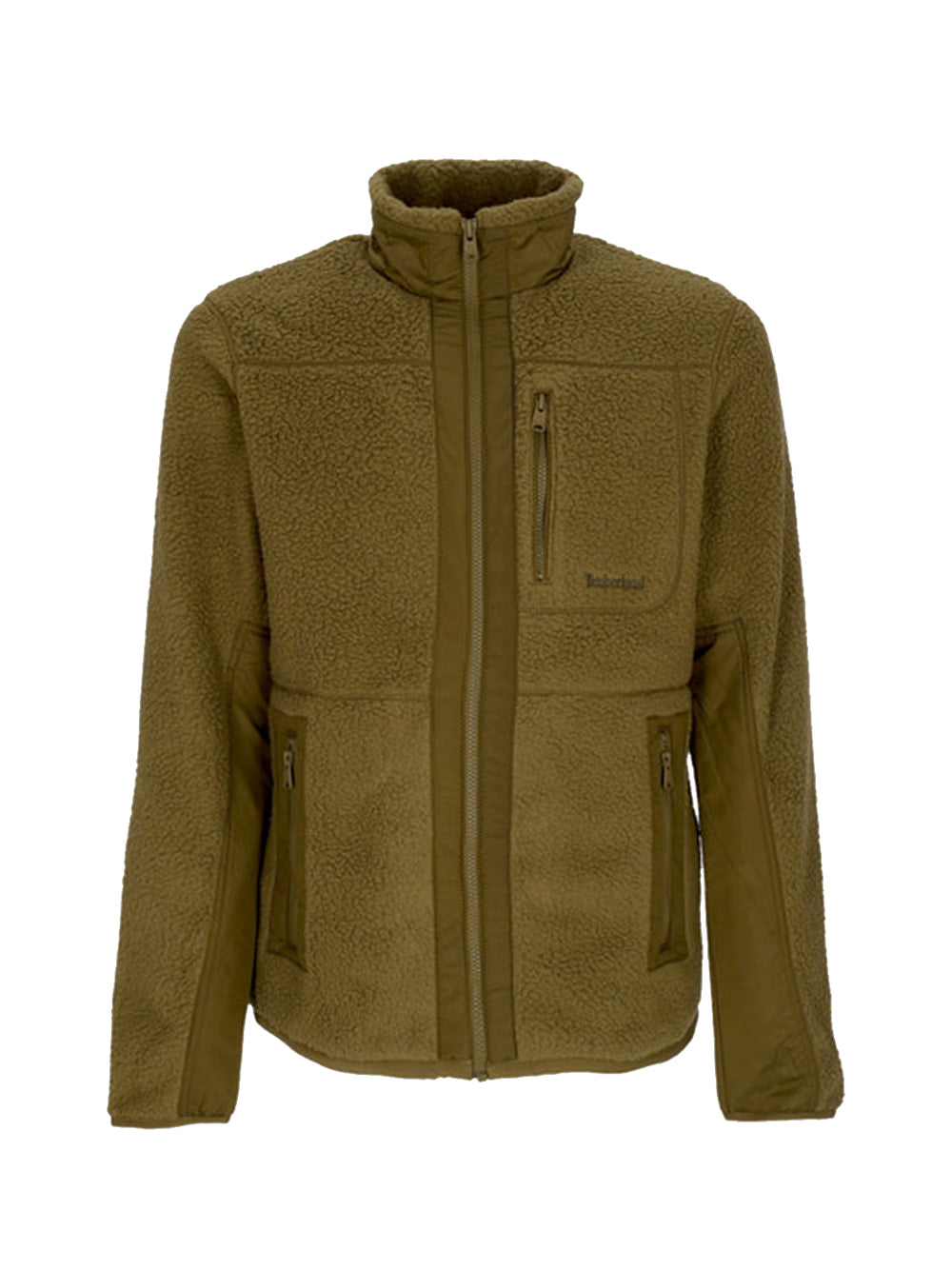 Timberland Felpa Timberland Mix Media Sherpa Fz Fleece - Verde