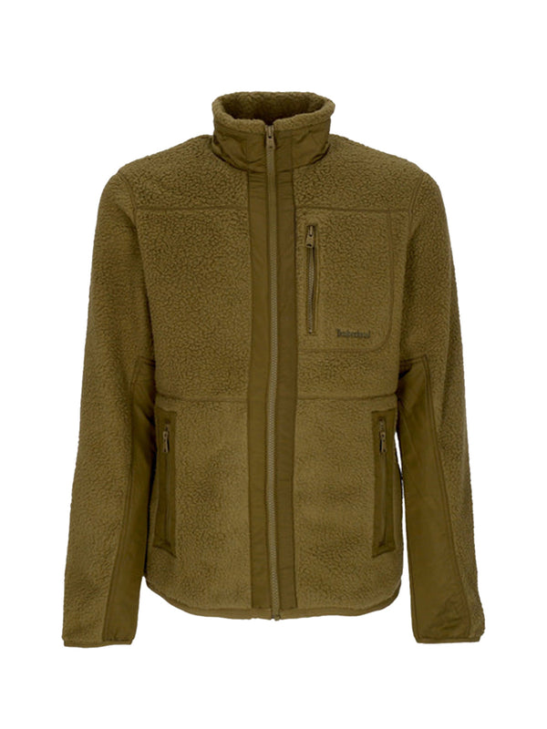 Timberland Felpa Timberland Mix Media Sherpa Fz Fleece - Verde