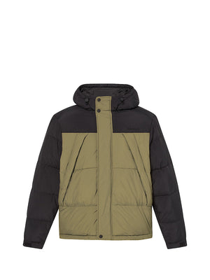 Timberland Piumino Timberland Idrorepellente Resistente da Uomo in nero/verde scuro