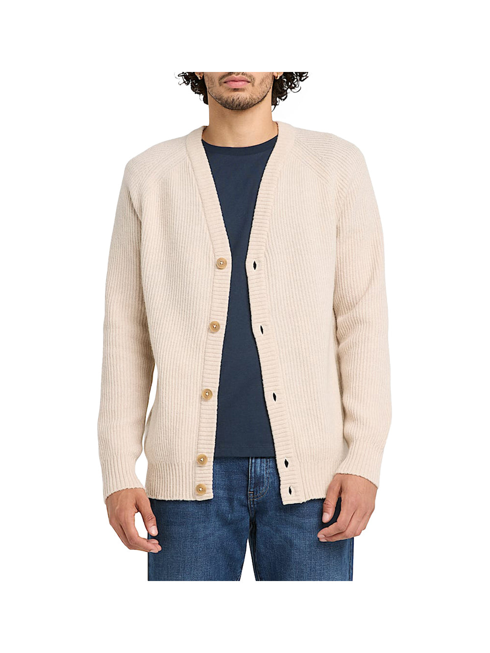 TIMBERLAND Cardigan Timberland Con Maniche Raglan Phillips Brook All Gender - Beige