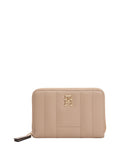 TOMMY HILFIGER 1USCITA Portafoglio Trapuntato Con Cerniera e Bandiera Monogramma Th - Beige