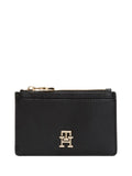 TOMMY HILFIGER 1USCITA Porta Carte Con Monogramma - Nero