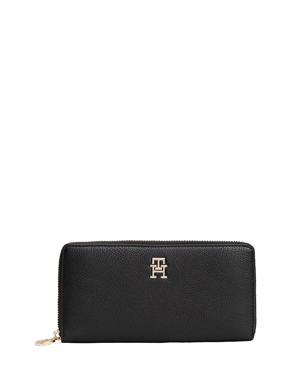 TOMMY HILFIGER 1USCITA Portafoglio Con Zip E Monogramma - Nero