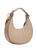 TOMMY HILFIGER 1USCITA Borsa Trapuntata a Mezzaluna Con Monogramma - Beige