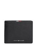 TOMMY HILFIGER 2USCITA Portafoglio Tommy Hilfiger Bifold Corporate in pelle Nero