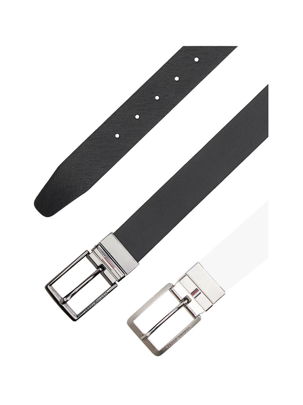 TOMMY HILFIGER 2USCITA Set Regalo Cintura Reversibile Tommy Hilfigier TH Business - Nero