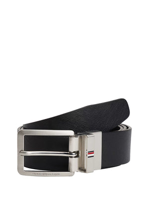 TOMMY HILFIGER 2USCITA Set Regalo Cintura Reversibile Tommy Hilfigier TH Business - Nero